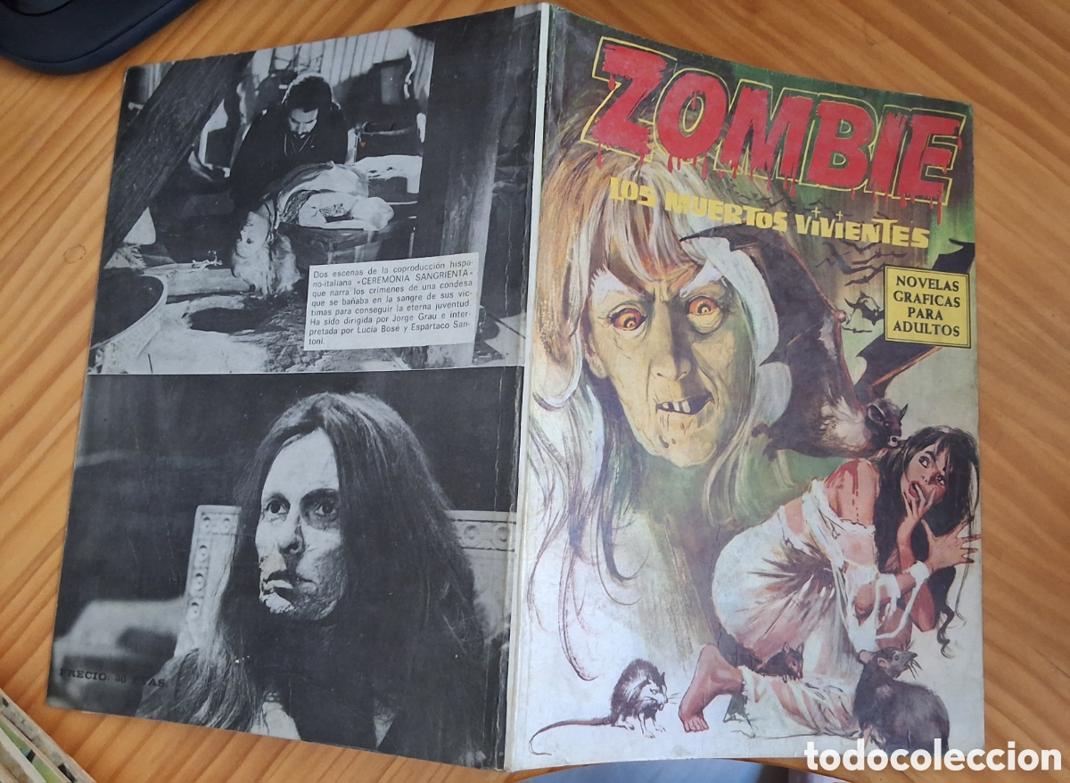 Comics: Zombie los muertos vivientes comic novela gr&aacute;fica terror a&ntilde;o 1973 edita petronio