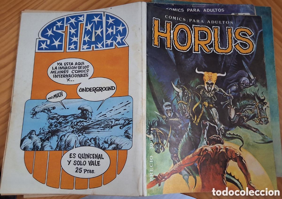 C&oacute;mics: Horus comic n&uacute;mero 4 a&ntilde;o 1974 edita producciones