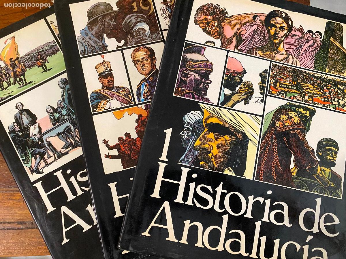 C&oacute;mics: HISTORIA DE ANDALUC&Iacute;A EN C&Oacute;MIC COMPLETA 3 TOMOS MONTE PIEDAD DE SEVILLA 1983