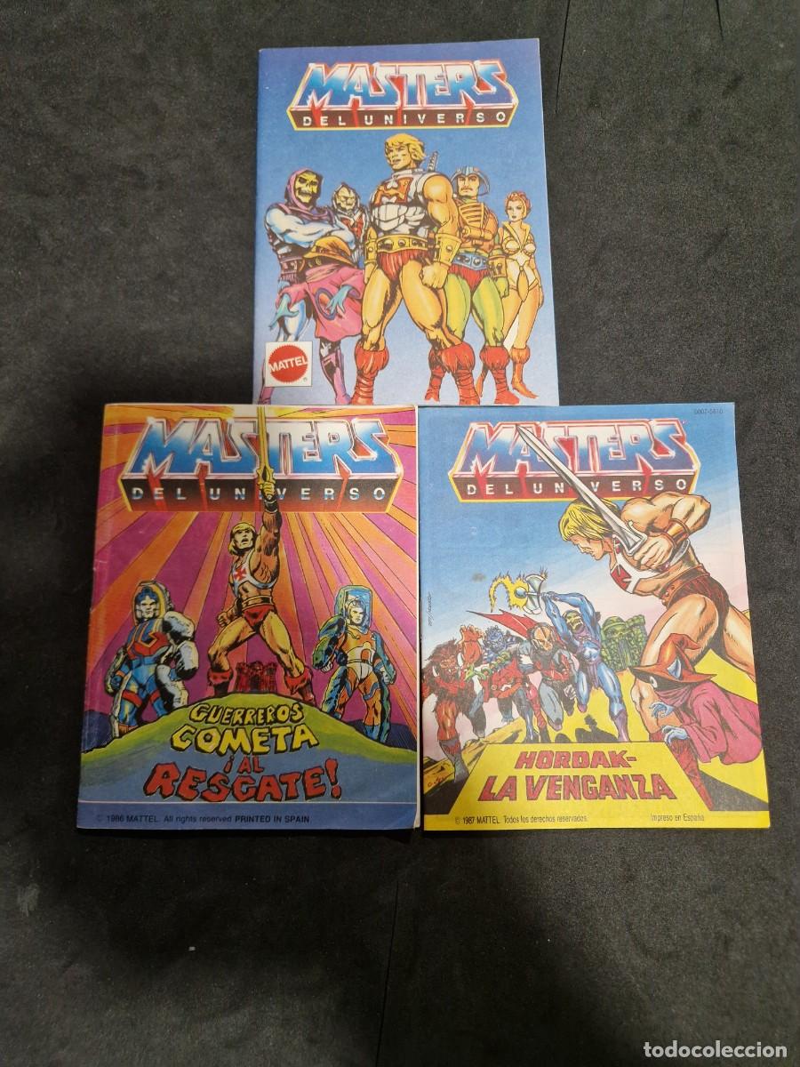C&oacute;mics: M&aacute;ster del universo: cat&aacute;logo y dos c&oacute;mics