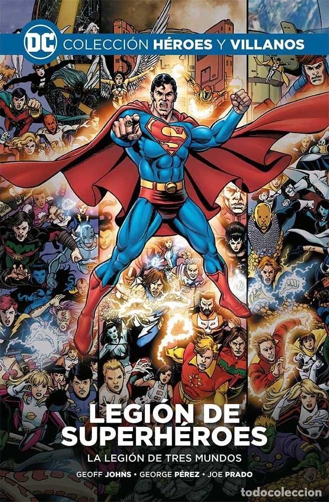 C&oacute;mics: Colecci&oacute;n H&eacute;roes y Villanos Ecc Salvat n&ordm; 69 Superman Legi&oacute;n de Superh&eacute;roes La Legi&oacute;n de Tres Mundos