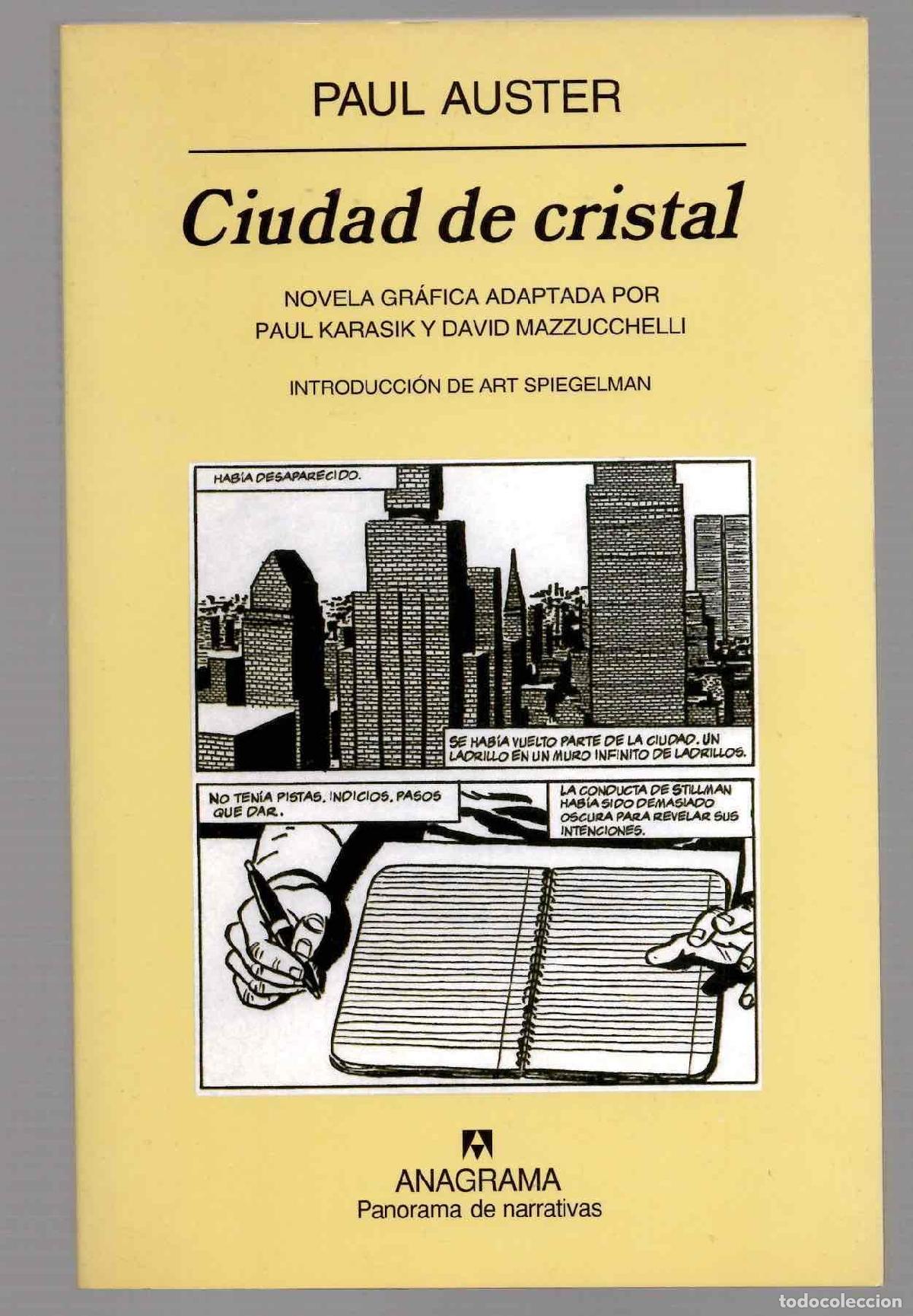 C&oacute;mics: CIUDAD DE CRISTAL NOVELA GRAFICA. PAUL AUSTER. ANAGRAMA 2005