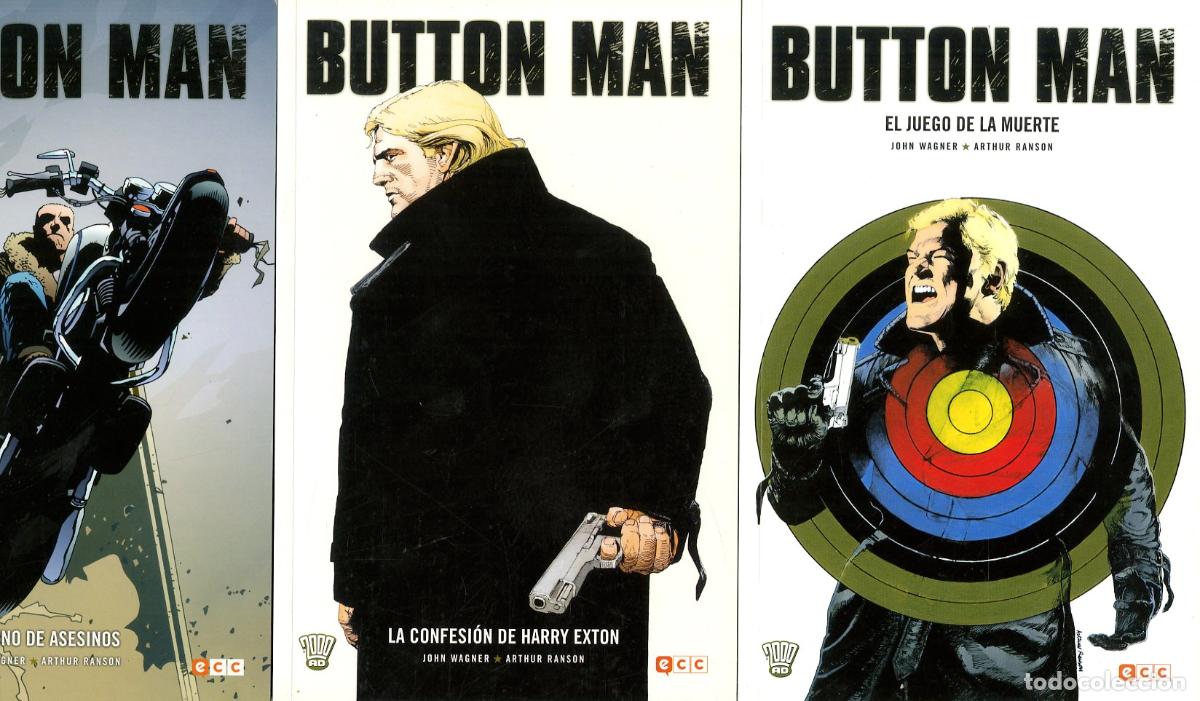 Comics: Button Man / Completa 4 num. (ECC, 2015) - John Wagner / Arthur Ranson