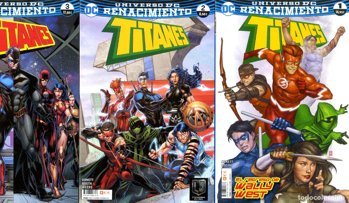 C&oacute;mics: Titanes / DC Universo DC Renacimiento - Completa 4 num. (ECC,2017) - Abnett / Booth - Foto 1