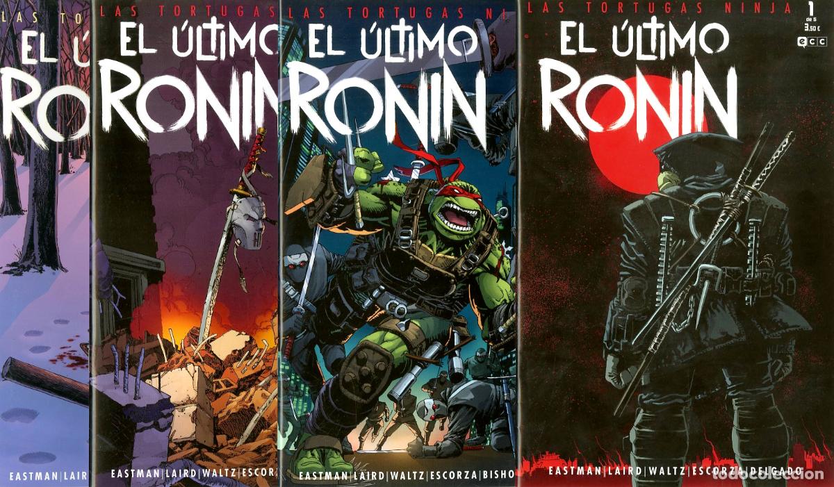 Comics : Las Tortugas Ninja El &Uacute;ltimo Ronin / Completa 5 num. (ECC, 2021) - Eastman / Laird / Waltz / Escorza