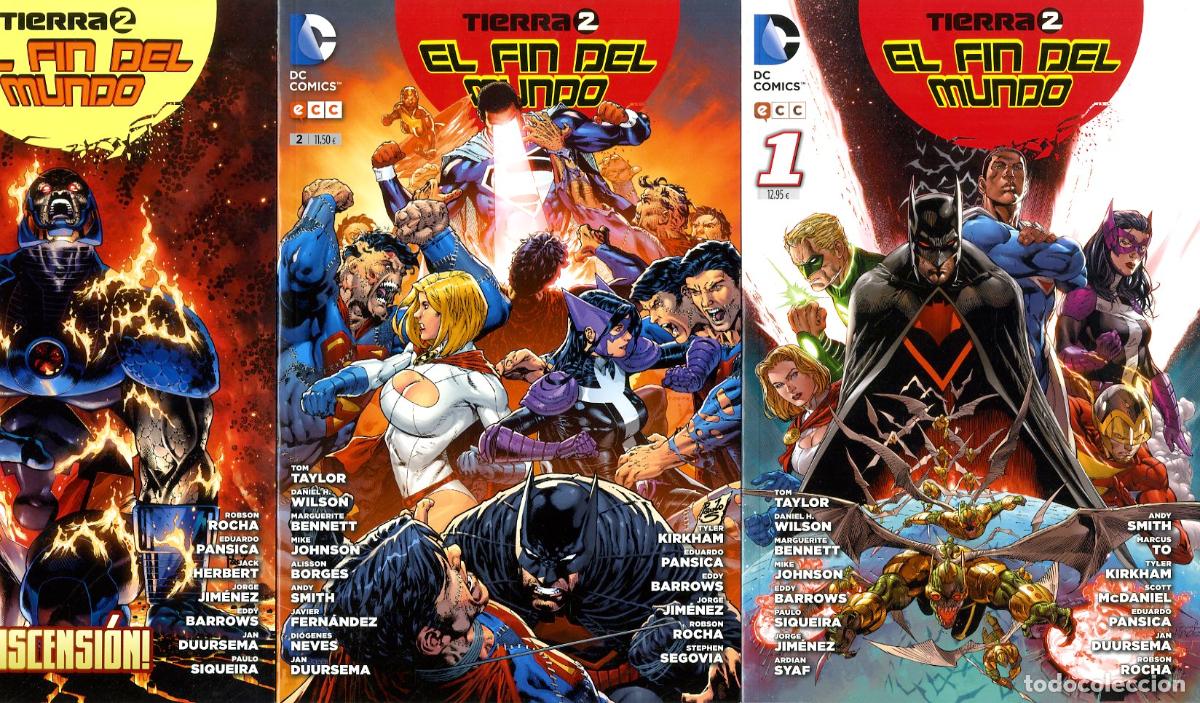 Comics: Tierra 2 El Fin del Mundo / DC - Completa 4 num. (ECC, 2015) - Taylor / Wilson / Bennett / Johnson /