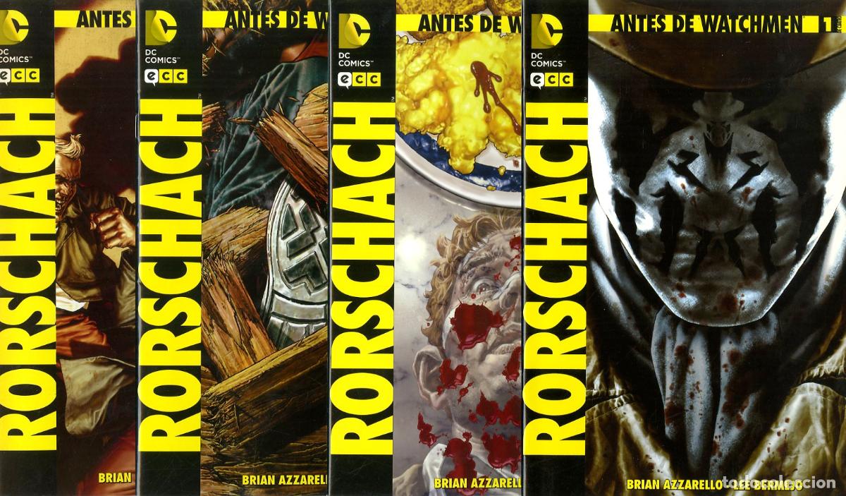 Comics: Rorschach Antes de Watchmen / DC - Completa 4 num. (ECC, 2013) - Brian Azzarello / Lee Bermejo
