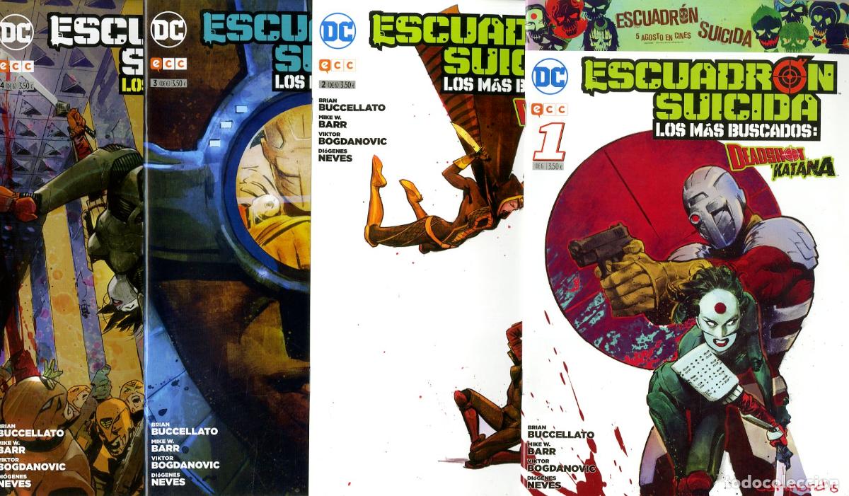 C&oacute;mics: Escuadr&oacute;n Suicida Los M&aacute;s Buscados: Deadshot y Katana / DC - Completa 6 num. (ECC, 2016) - Buccellat