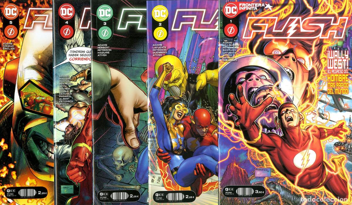 C&oacute;mics: Flash / DC Frontera Infinita - Completa 16 num. (ECC, 2021) - Adams / Williamson / Peterson / Santuc