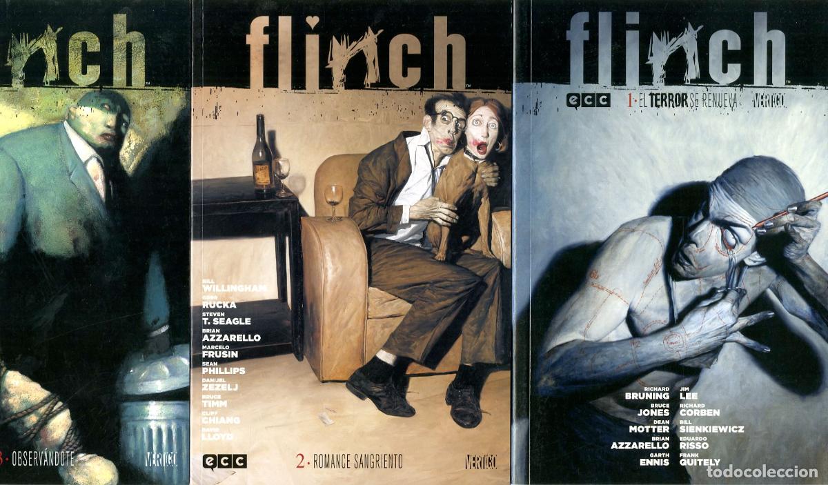 C&oacute;mics: Flinch / Vertigo - Completa 3 num. (ECC, 2013) - Bruning / Lee / Jones / Corben / Motter / Sienkiewi