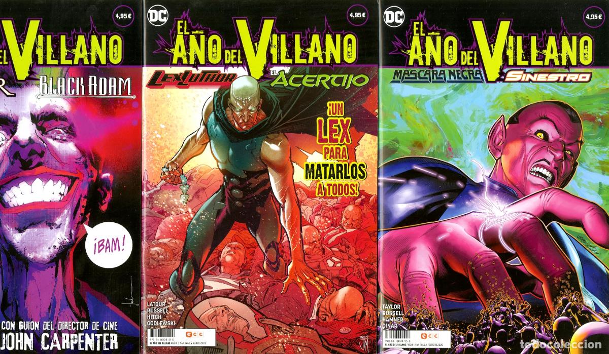 C&oacute;mics: El A&ntilde;o del Villano / DC - Completa 4 num. (ECC, 2020) - Taylor / Russel / Hamner / Cinar - Foto 1