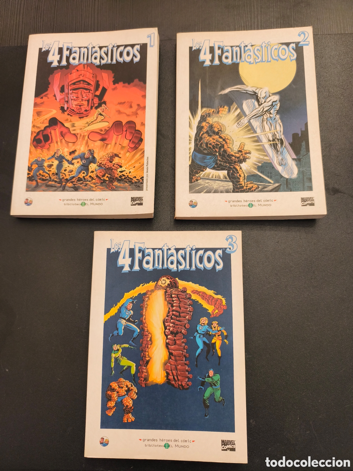 Comics: LOS 4 FANT&Aacute;STICOS GRANDES HEROES DEL COMIC BIBLIOTECA EL MUNDO COMPLETA MARVEL COMICS