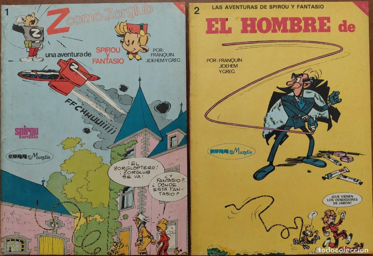 C&oacute;mics: SPIROU Y FANTASIO 2 TOMOS COMPLETOS (EDITORA MUNDIS SA - 1979)
