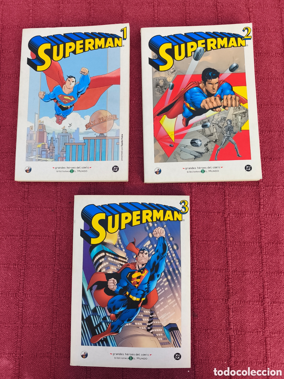 C&oacute;mics: SUPERMAN GRANDES HEROES DEL COMIC BIBLIOTECA EL MUNDO COMPLETA COMICS DC