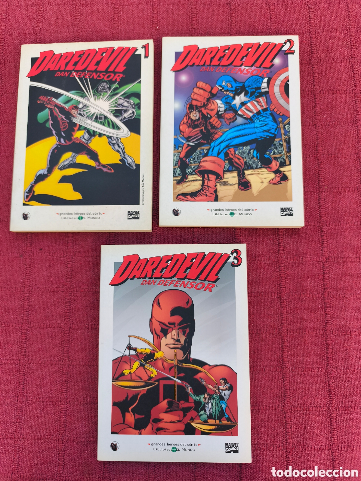 C&oacute;mics: DAREDEVIL DAN DEFENSOR GRANDES HEROES DEL COMIC BIBLIOTECA EL MUNDO COMPLETA MARVEL COMICS - Foto 1