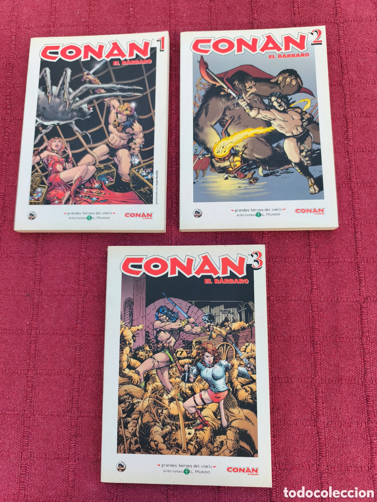 C&oacute;mics: CONAN EL BARBARO GRANDES HEROES DEL COMIC BIBLIOTECA EL MUNDO COMPLETA