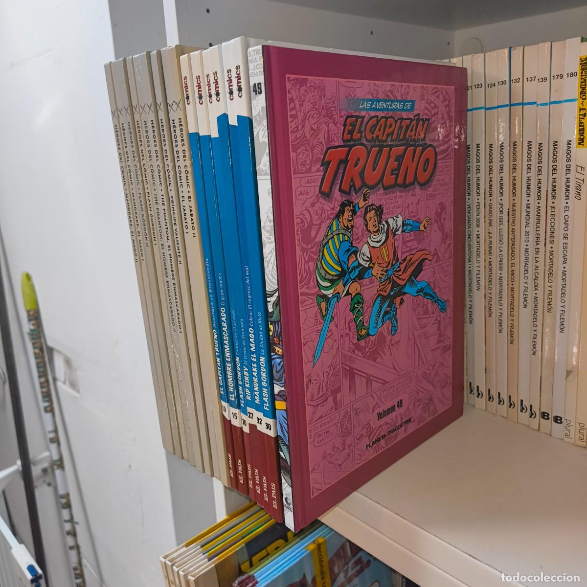 C&oacute;mics: Lote 16 C&oacute;mics Cl&aacute;sicos Tapa Dura H&eacute;roes del C&oacute;mic y Comics El Pa&iacute;s