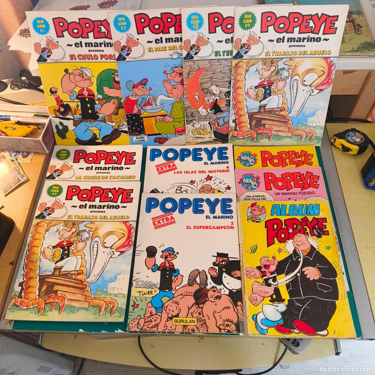 C&oacute;mics: Lote 11 Tebeos de Popeye Vintage