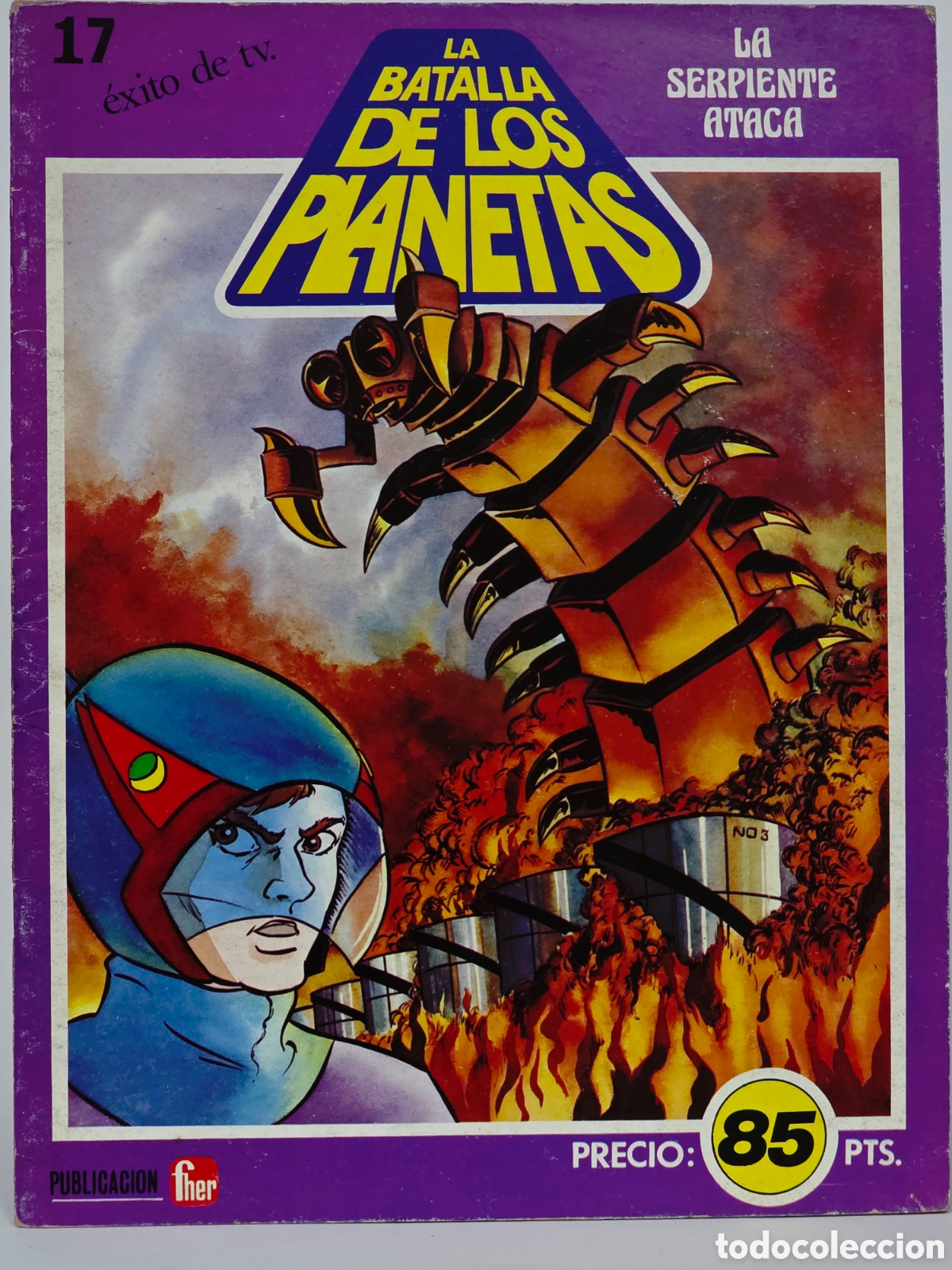 C&oacute;mics: C&Oacute;MIC LA BATALLA DE LOS PLANETAS 17 LA SERPIENTE ATACA EDITORIAL FHER 1980 BUEN ESTADO