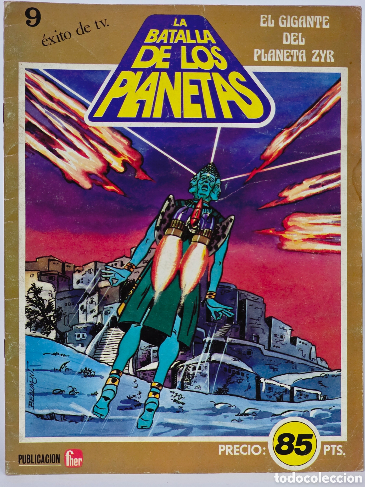 C&oacute;mics: C&Oacute;MIC LA BATALLA DE LOS PLANETAS 9 EL GIGANTE DEL PLANETA ZYR EDITORIAL FHER 1980 BUEN ESTADO