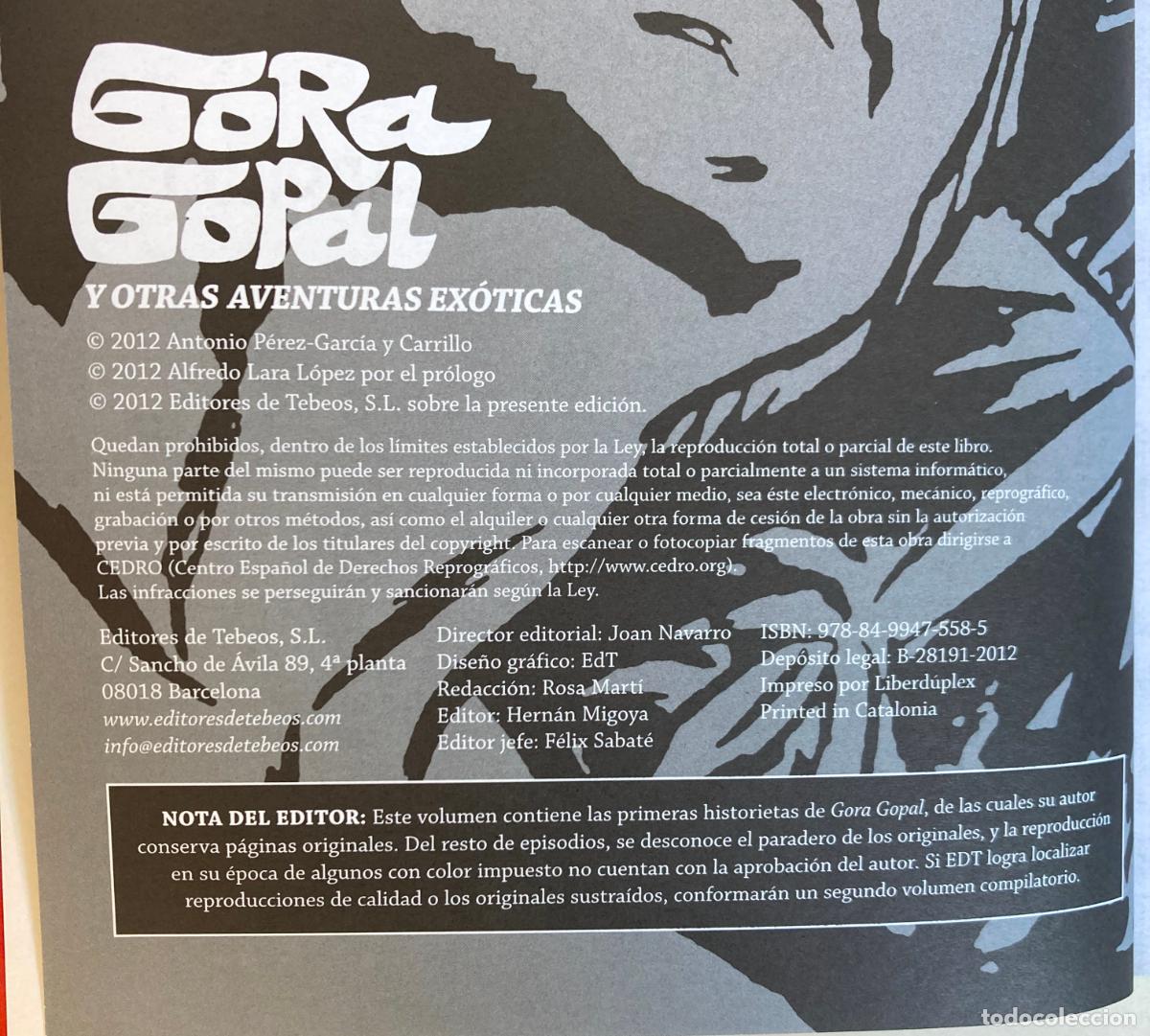 C&oacute;mics: GORA GOPAL - CARRILLO - EDT, TAPA DURA - Foto 2