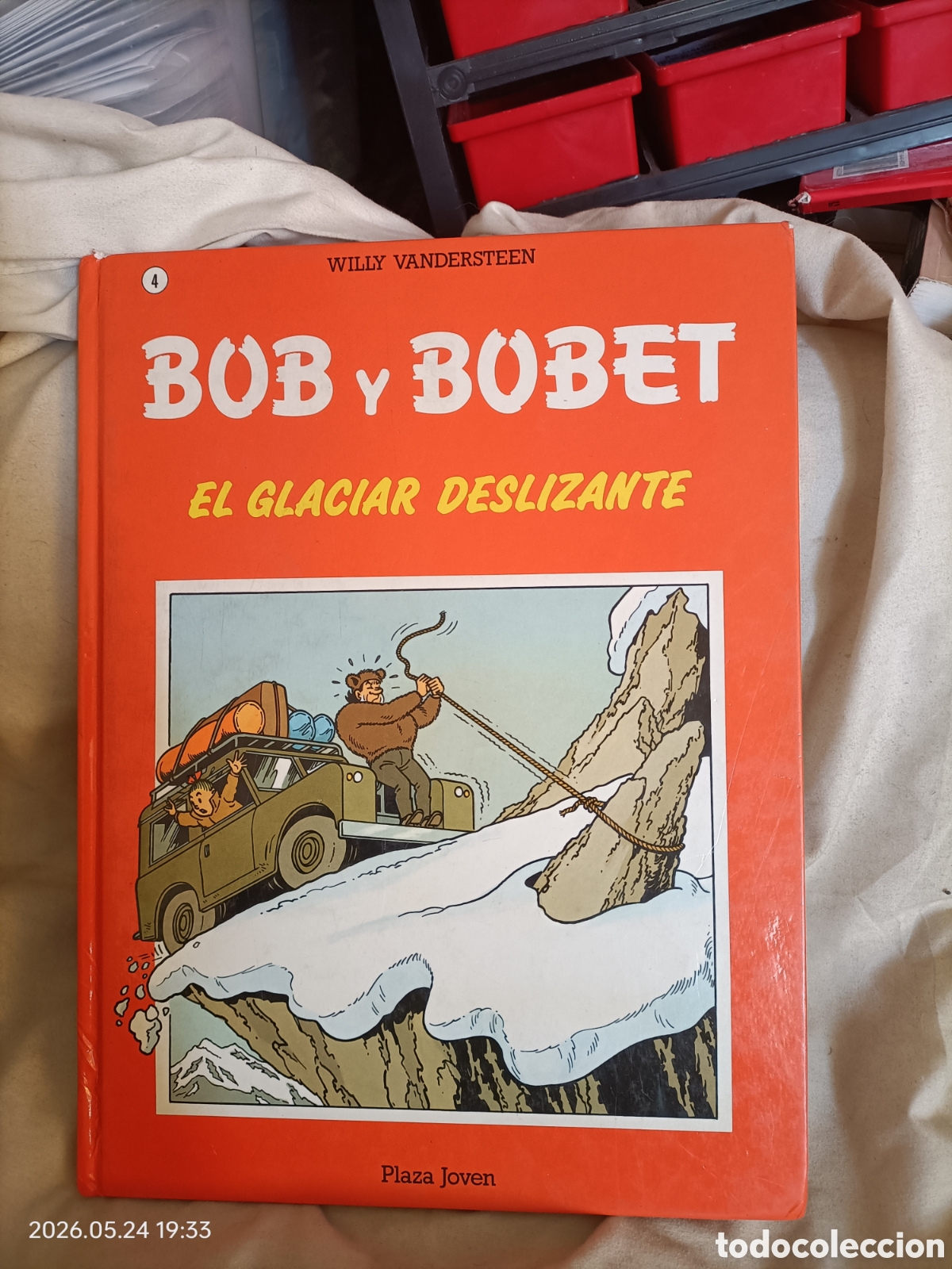 C&oacute;mics: BOB Y BOBET 4. EL GLACIAR DESLIZANTE (Willy Vandersteen) Plaza Jan&eacute;s, 1989