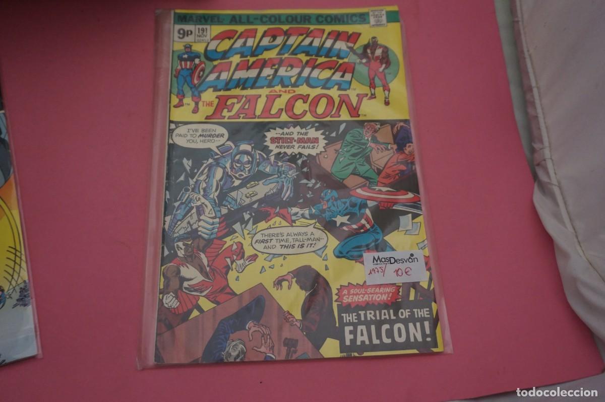 C&oacute;mics: 17C/ CAPTAIN AMERICA AND THE FALCON - 191 NOV - A&Ntilde;O 1975