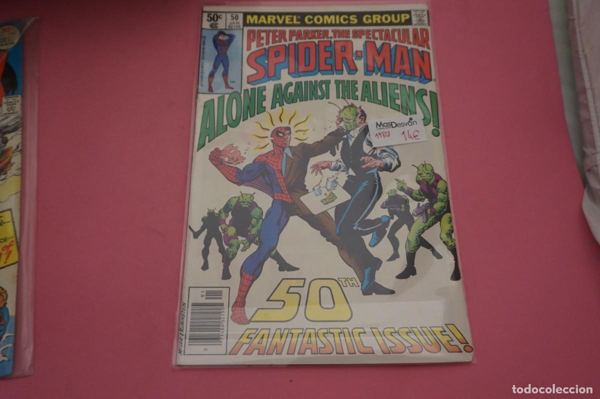 C&oacute;mics: 17C/ PETER PARKER THE SPECTACULAR SPIDERMAN ALONE AGAINST ALIENS - 50 JAN - A&Ntilde;O 1980 / MARVEL