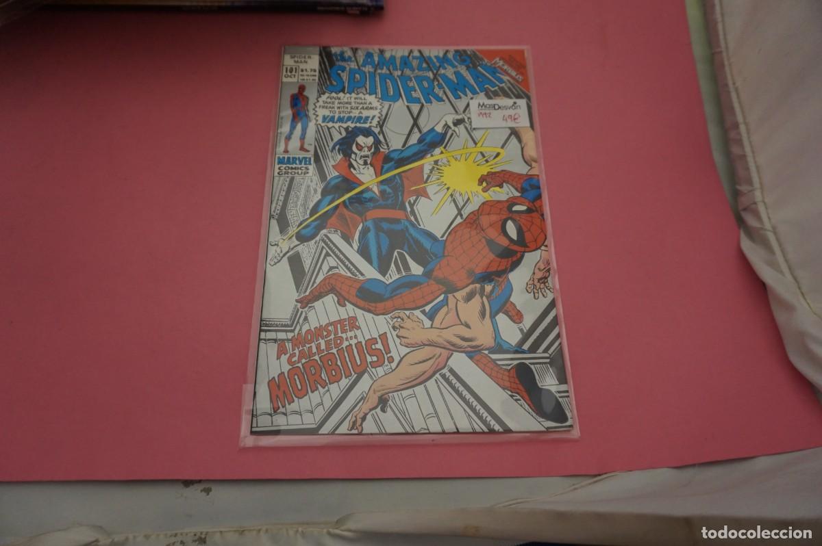 C&oacute;mics: TRAS/ THE AMAZING SPIDERMAN - NO 101 OCT - A MONSTER CALLED... MORBIUS! - A&Ntilde;O 1992 / MARVEL COMICS