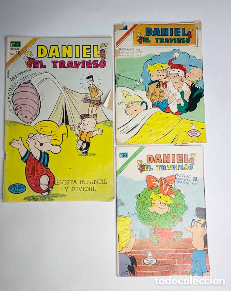 C&oacute;mics: Lote 3 Comics Daniel El Travieso. 1974/78