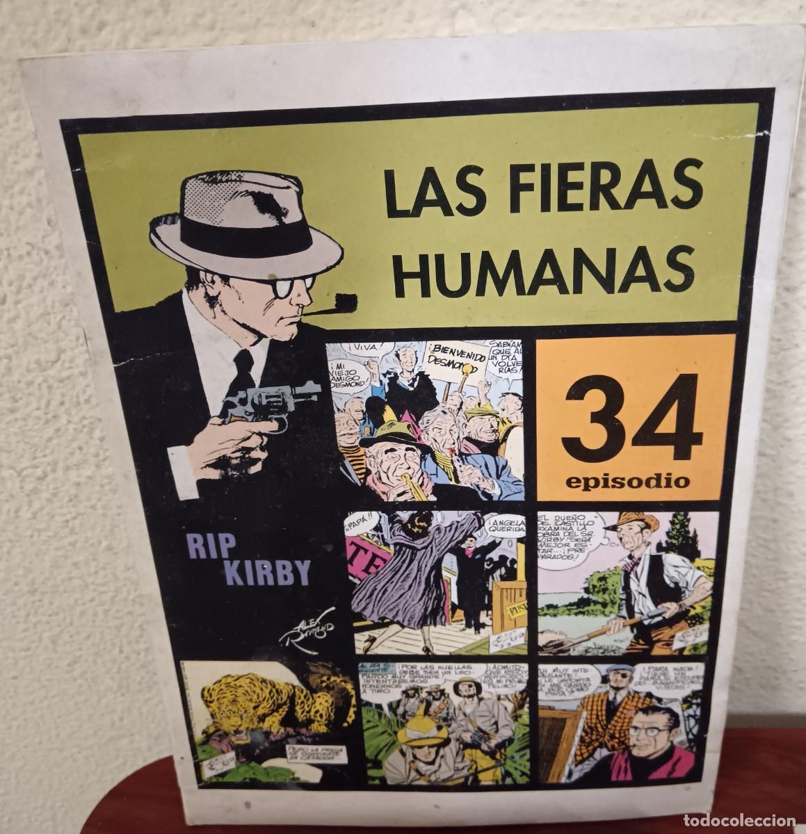 C&oacute;mics: LAS FIERAS HUMANAS RIP KIRBY 34&ordm; EPISODIO TIRAS DIARIAS DEL 20/2/1956 AL 19/5/1956 34X24