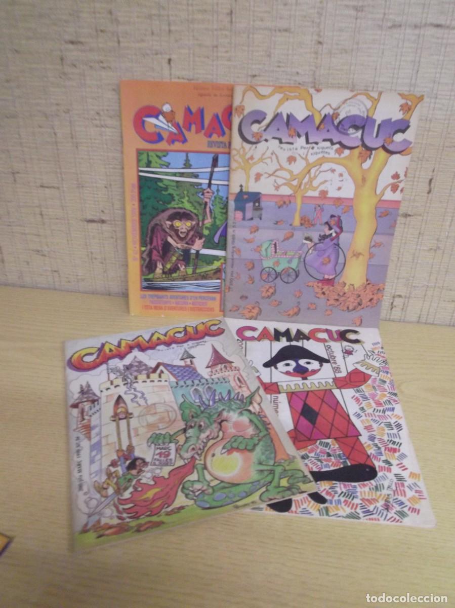 C&oacute;mics: Camacuc.Lote de cuatro revistas en valenciano para ni&ntilde;os y ni&ntilde;as.