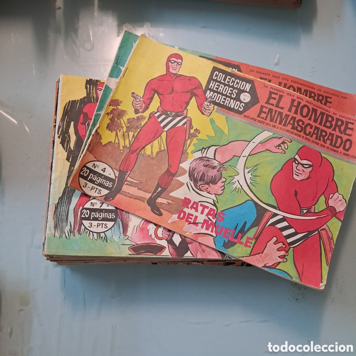 C&oacute;mics: Colecci&oacute;n heroes modernos, serie A, El hombre enmascarado, 71 numeros,.falta 1,2,3, y 6