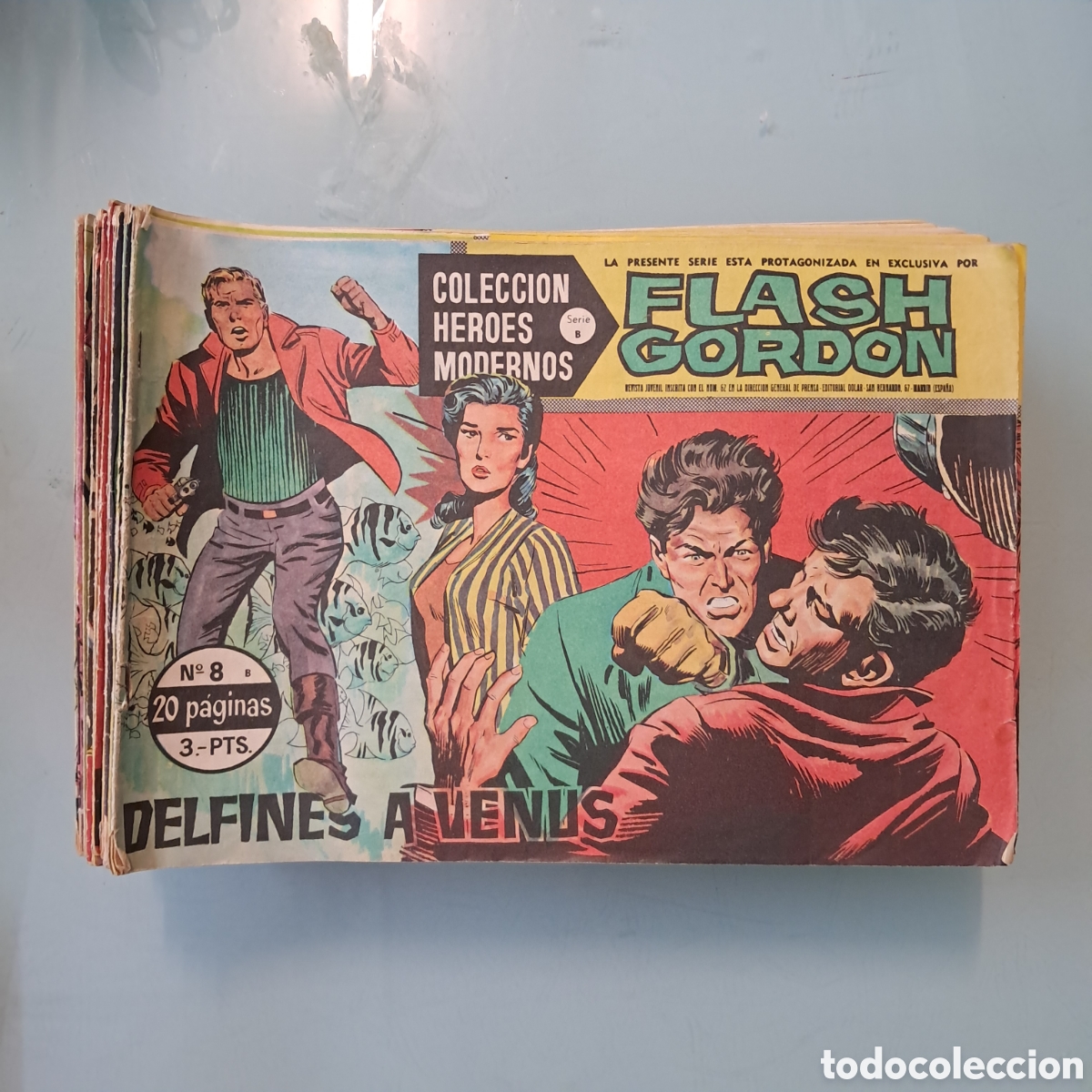 C&oacute;mics: Colecci&oacute;n heroes modernos, Serie B, Flash Gordon, 3 pesetas, 8 al 75