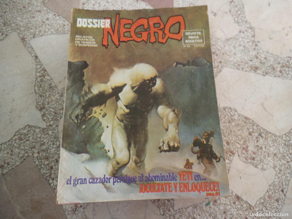 C&oacute;mics: dossier negro n&ordm; 93, fantasia ciencia ficcion , terror,