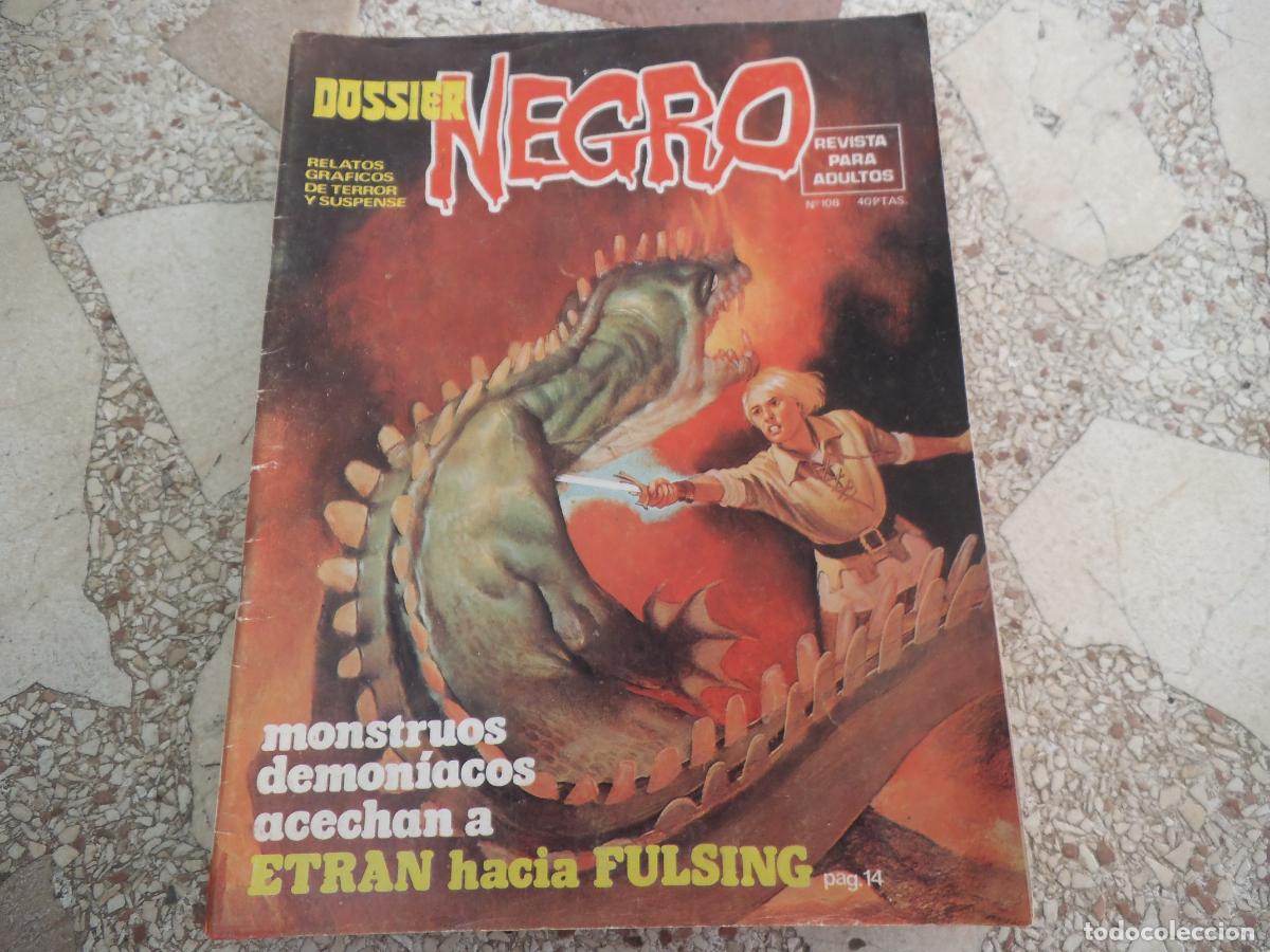C&oacute;mics: dossier negro n&ordm; 108, fantasia ciencia ficcion , terror,