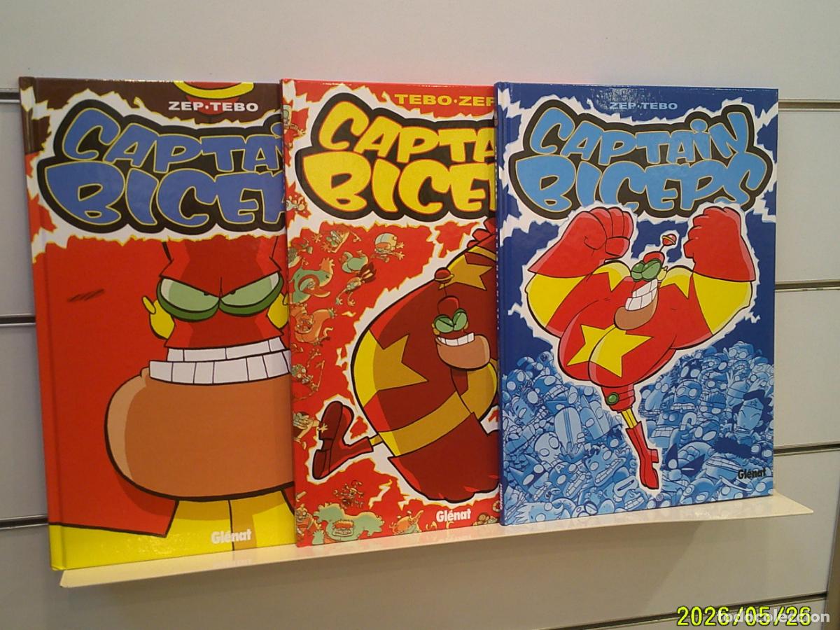 C&oacute;mics: CAPITAN BICEPS COMPLETA 3 TOMOS - GLENAT OFERTA
