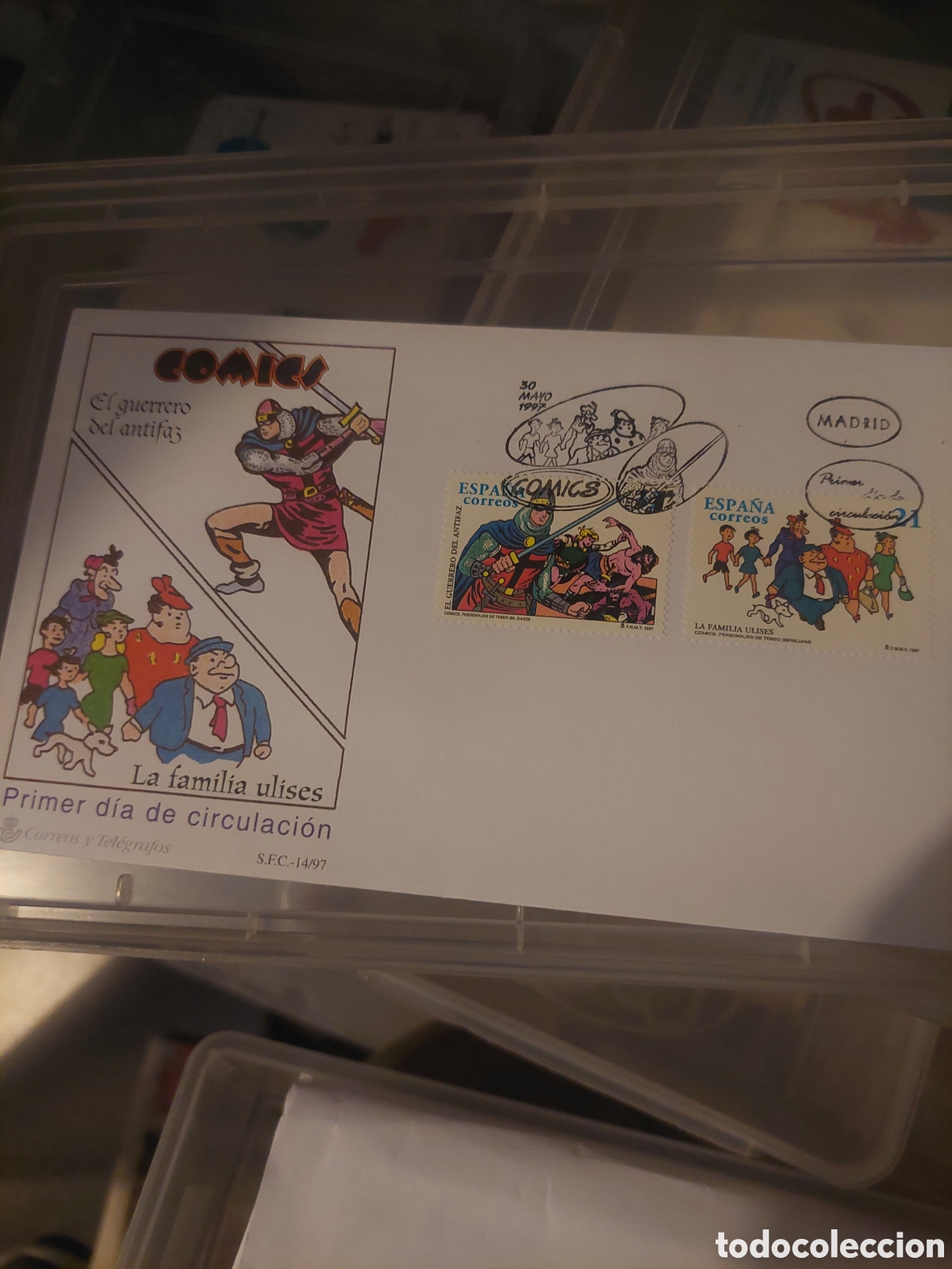 C&oacute;mics: 1997 C&Oacute;MICS el guerrero antifaz la familia ulised sod matasellos