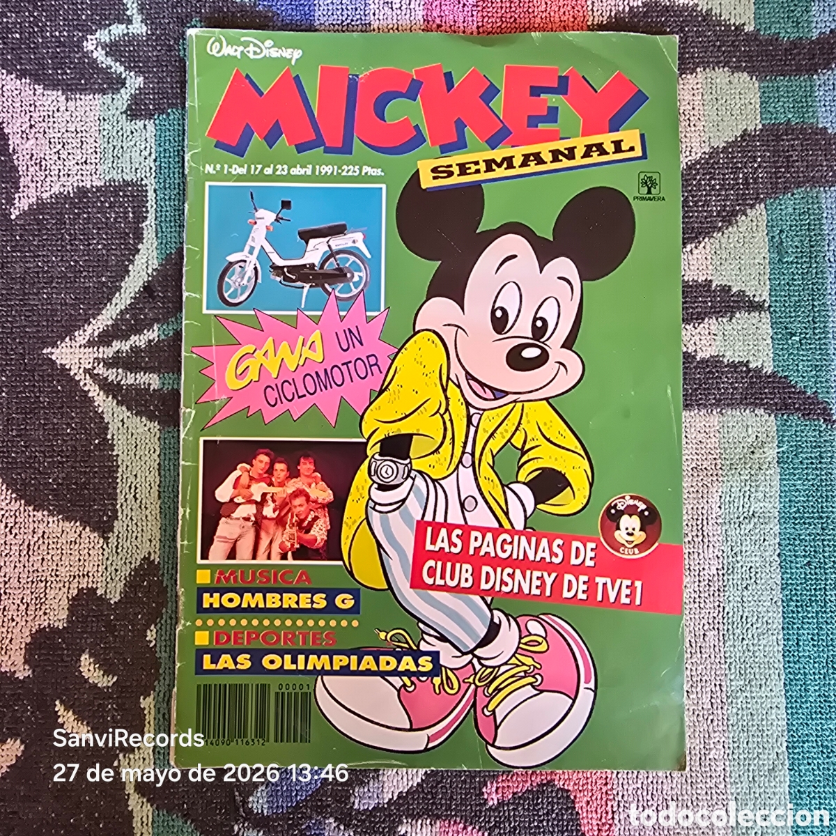 C&oacute;mics: WALT DISNEY, MICKEY SEMANAL 1 (ABRIL 1991)