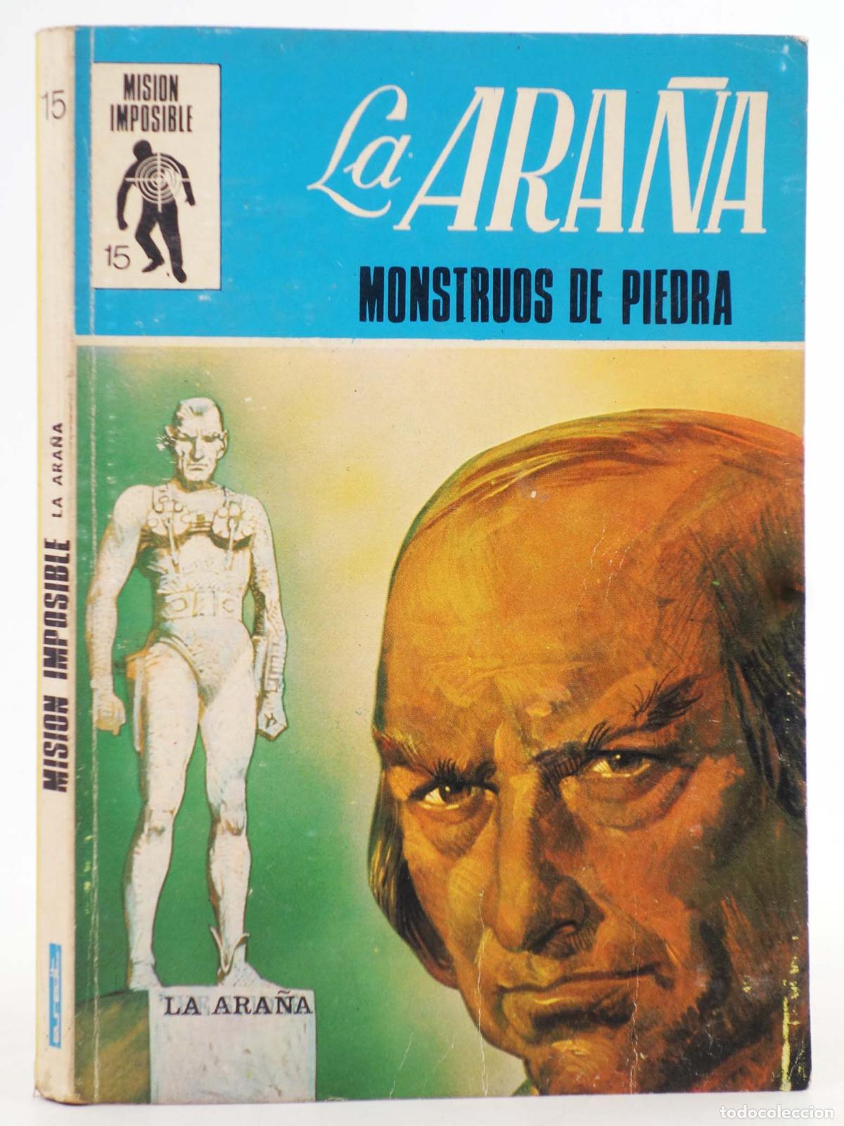 C&oacute;mics: MISION IMPOSIBLE 15. LA ARA&Ntilde;A. M&Oacute;NSTRUOS DE PIEDRA. Euredit, 1971