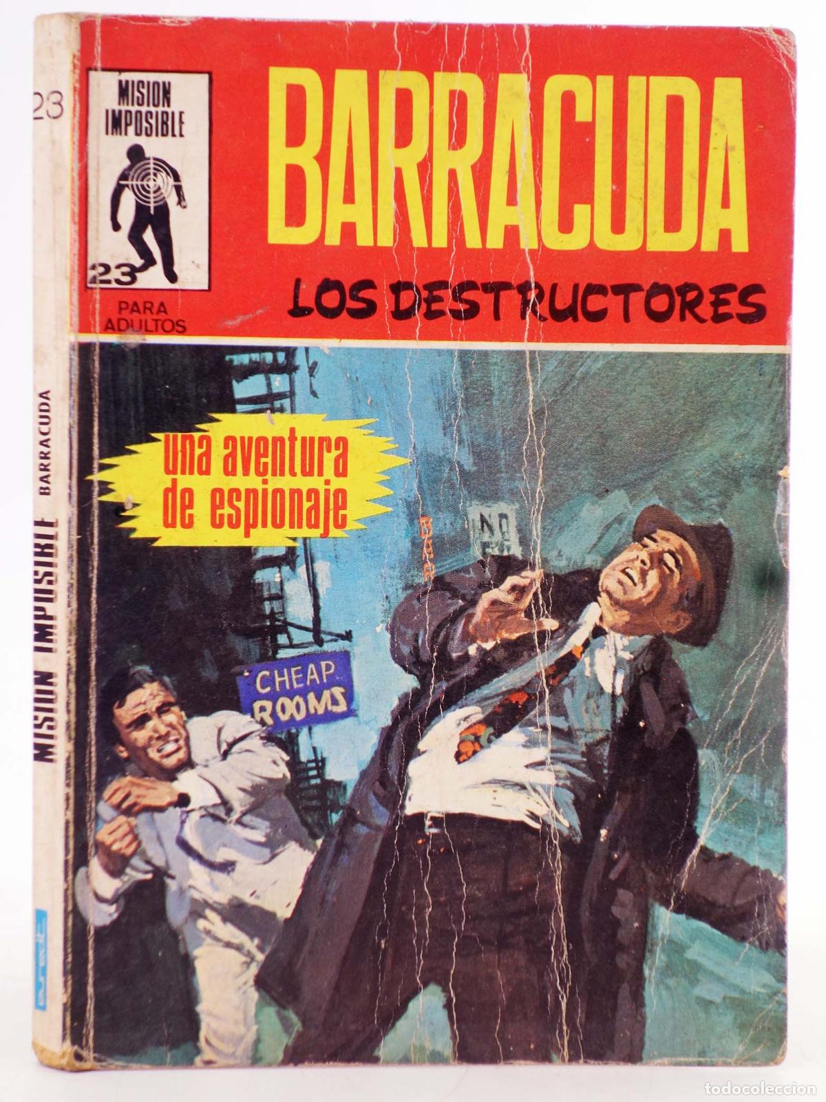 C&oacute;mics: MISION IMPOSIBLE 23. BARRACUDA. LOS DESTRUCTORES. Euredit, 1971