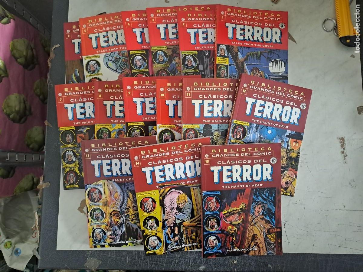 C&oacute;mics: Biblioteca grandes del comic terror completa 15 n&uacute;meros, Planeta en buen estado Bolsa DA