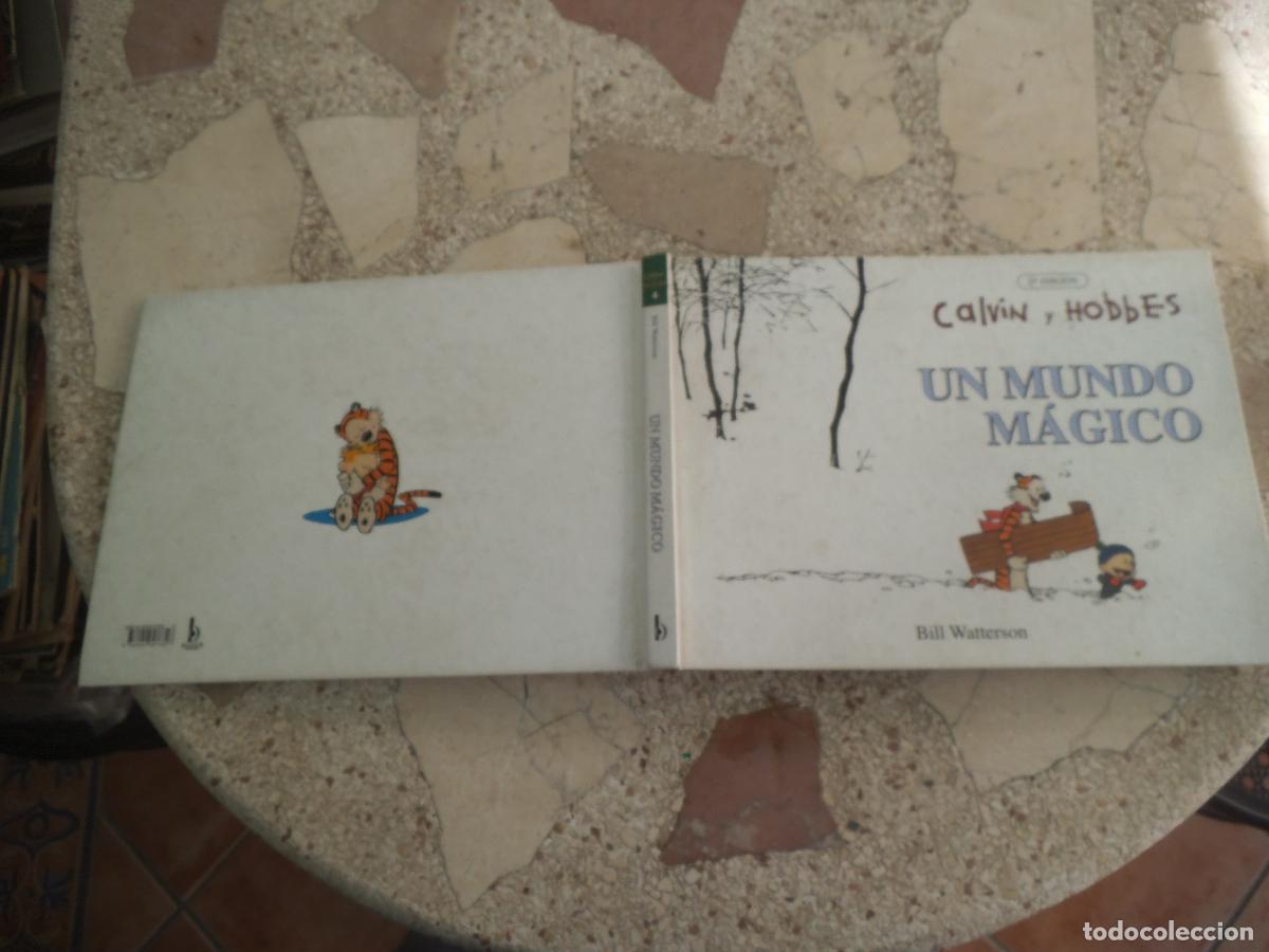 C&oacute;mics: calvin y hobbes, n&ordm; 4, un mundo magico, bill watterson, 2&ordf; edicion, ediciones b,