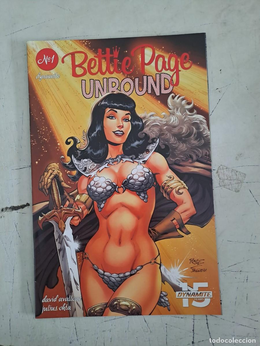 C&oacute;mics: Bettie Page 1 unround, Dynamite en muy buen estado Bolsa DA