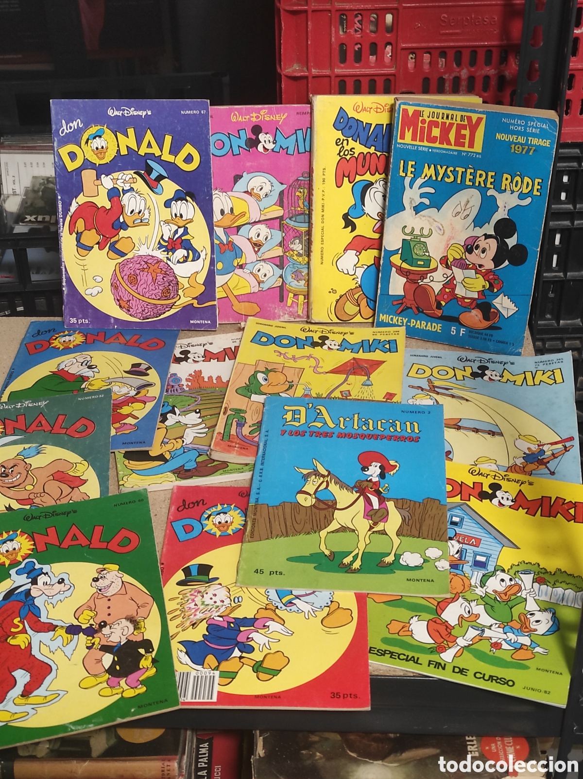 C&oacute;mics: Lote de 13 comic Donald, Don Miki, D' Artacan