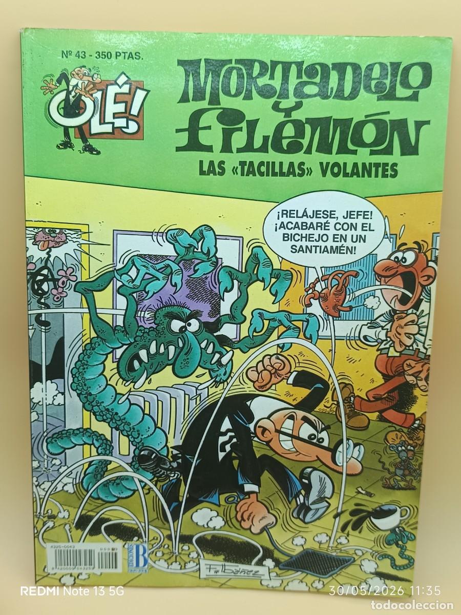 Comics: MORTADELO Y FILEMON,OLE- EDICIONES B- N.43