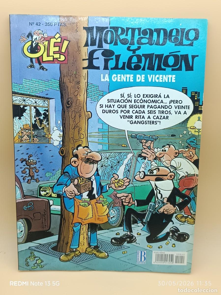 C&oacute;mics: MORTADELO Y FILEMON,OLE- EDICIONES B- N.42
