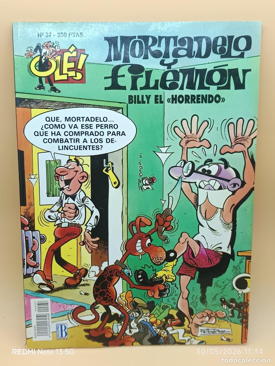 C&oacute;mics: MORTADELO Y FILEMON,OLE- EDICIONES B- N.37