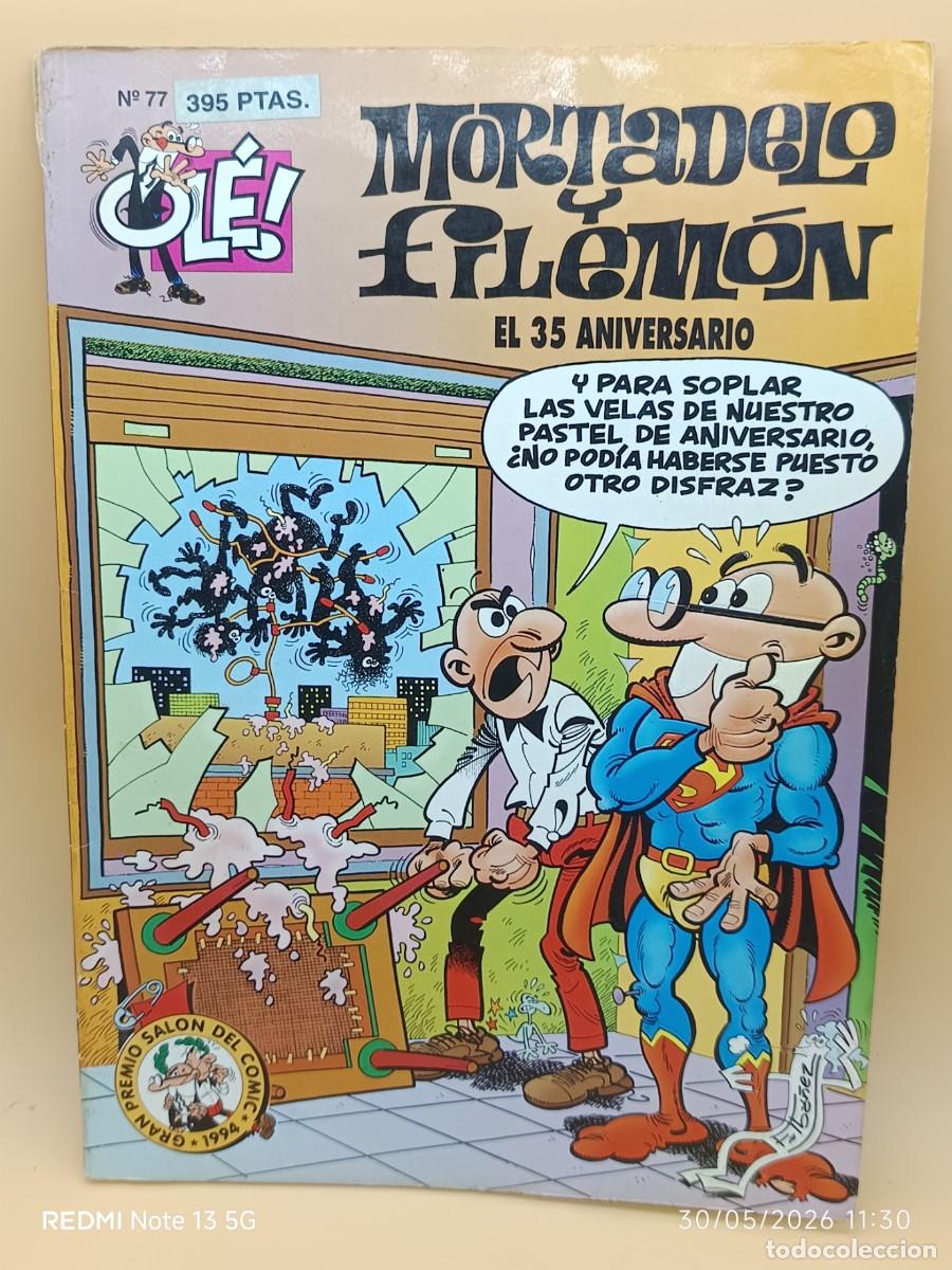 Comics: MORTADELO Y FILEMON,OLE- EDICIONES B- N.77