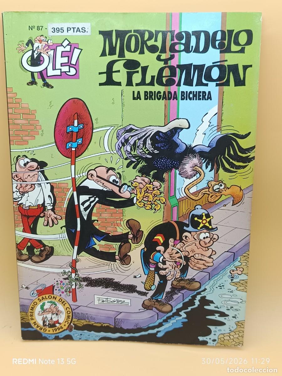 C&oacute;mics: MORTADELO Y FILEMON,OLE- EDICIONES B- N.87